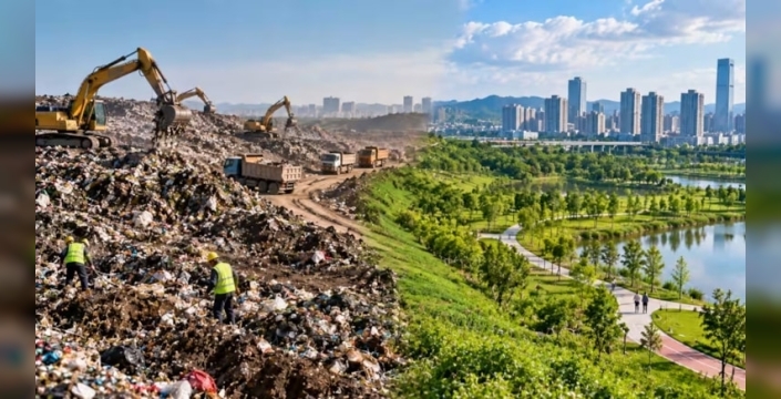 Shenzhen'de dev çöp dağı yeni şehir alanı olacak