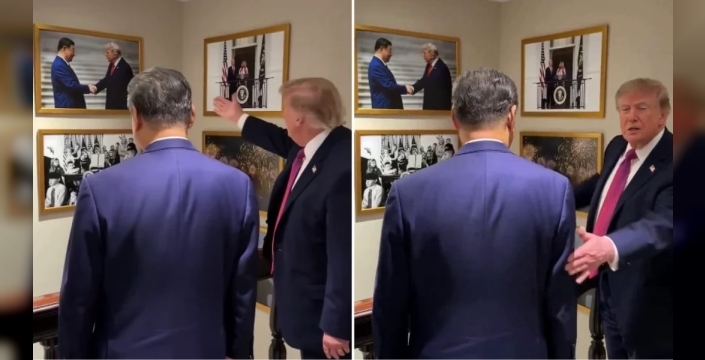 Şi, Trump'ın Biden şakasına güldü