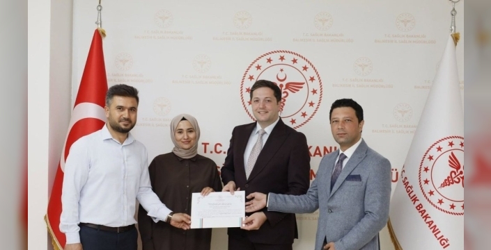 Sındırgı KETEM çalışanlarına kanser taramasındaki başarısı için teşekkür