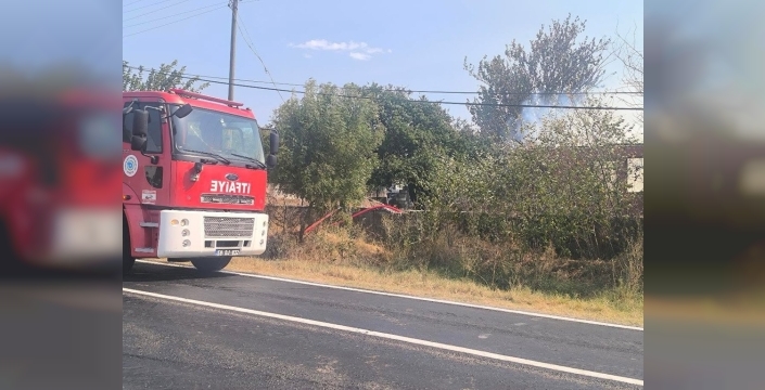 Tekirdağ'da ahırda çıkan yangın söndürüldü