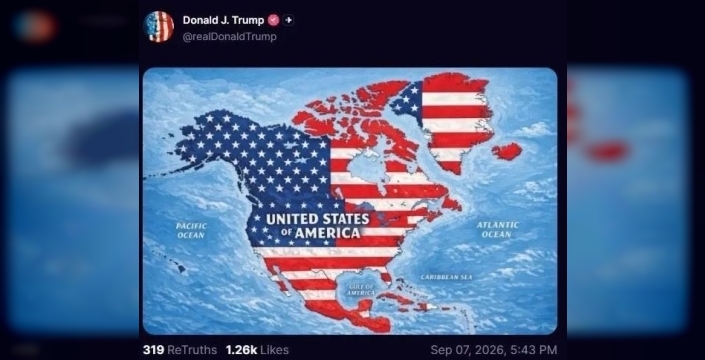 Trump'ın paylaştığı harita, Meksika'dan tepki aldı