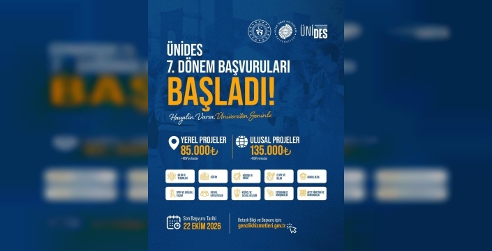 ÜNİDES 7. dönem başvuruları için süreç başladı
