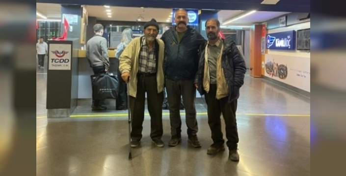 83 yaşındaki baba, Uludağ’daki oğlunu Ankara’ya götürdü