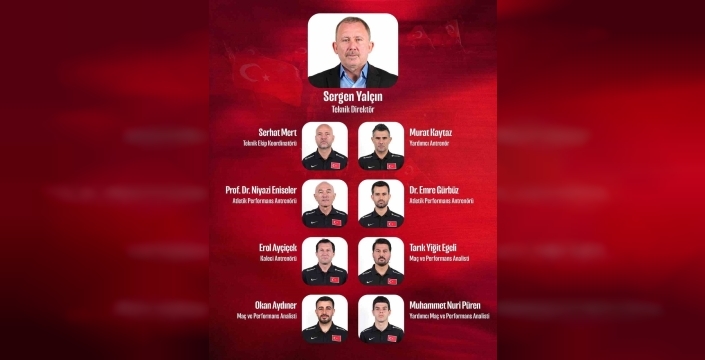 A Milli Takım'ın teknik ekibi Sergen Yalçın ile belirlendi