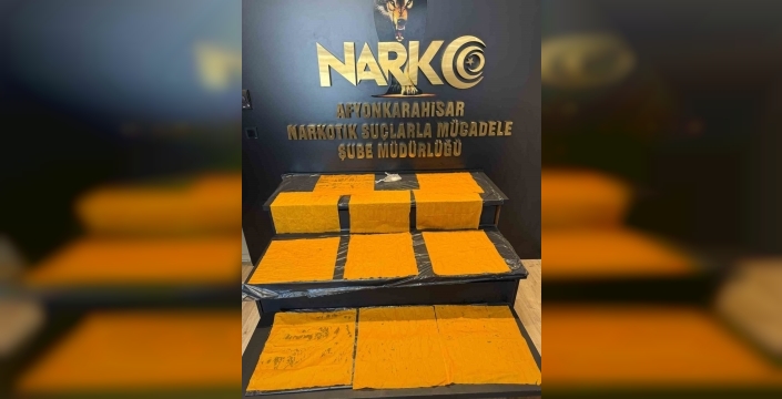 Afyonkarahisar'da 17 bin 600 kullanımlık uyuşturucu yakalandı