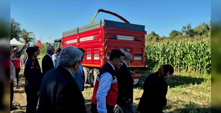 Bartın'da silajlık mısır hasadı tanıtıldı