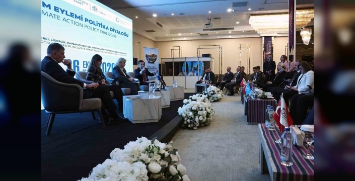 Başkan Aras, Gaziantep'teki iklim zirvesinde konuştu