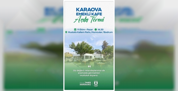 Bodrum'da ikinci emekli kafesi açılıyor