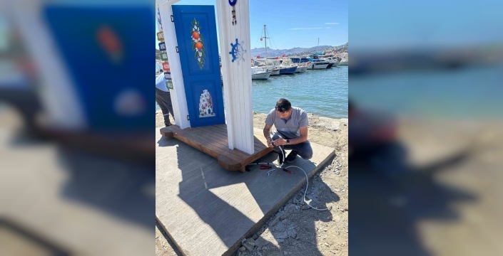 Bodrum'da sokak aydınlatması ve anons sistemleri yenileniyor