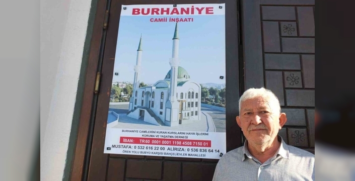 Burhaniye'de cami inşaatı için bağış çağrısı