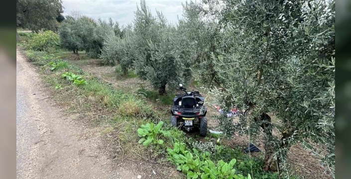 Bursa'da ATV'nin tarlaya uçması sonucu sürücü ağır yaralandı