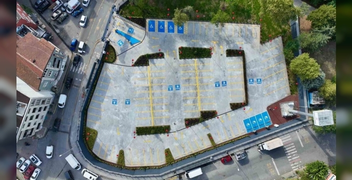 Çağlayan açık otoparkı hizmete girdi