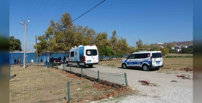 Çanakkale'de el freni çekilmeyen otomobil denize düştü