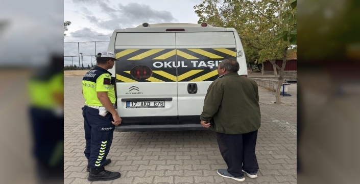 Çanakkale'de okul servislerine yönelik denetim yapıldı
