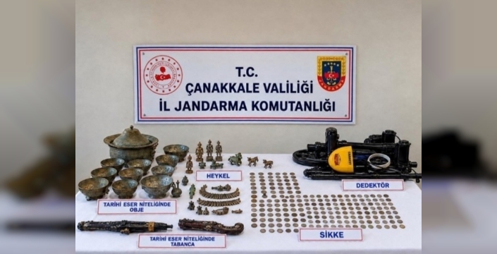 Çanakkale'de tarihi eser kaçakçılığına jandarma engeli