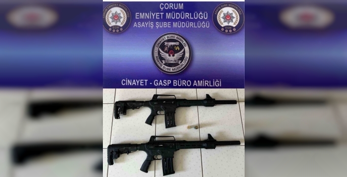 Çorum'da asayiş denetimlerinde silah ve uyuşturucu bulundu