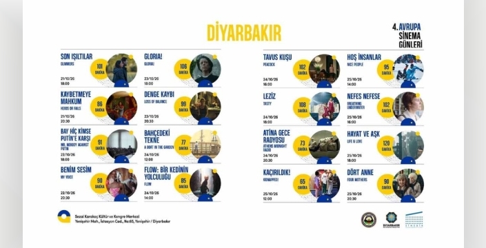 Diyarbakır'da Avrupa sineması rüzgarı