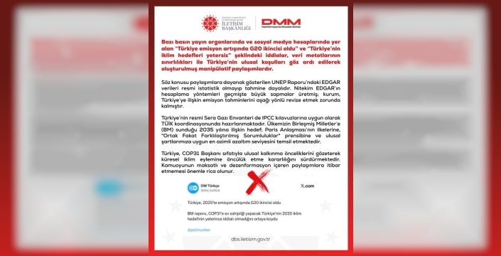 DMM, iklim hedefleriyle ilgili iddiaları reddetti