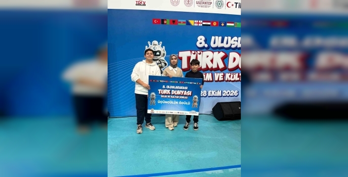 Erzurumlu öğrenciler projeyle dünya üçüncüsü oldu