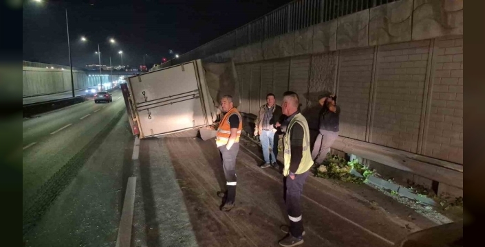 Eskişehir'de marul yüklü kamyonet devrildi