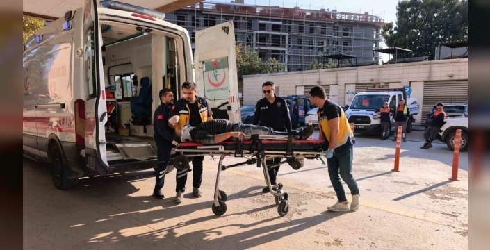 İnegöl'deki iş kazasında iş yeri sahibi yaralandı