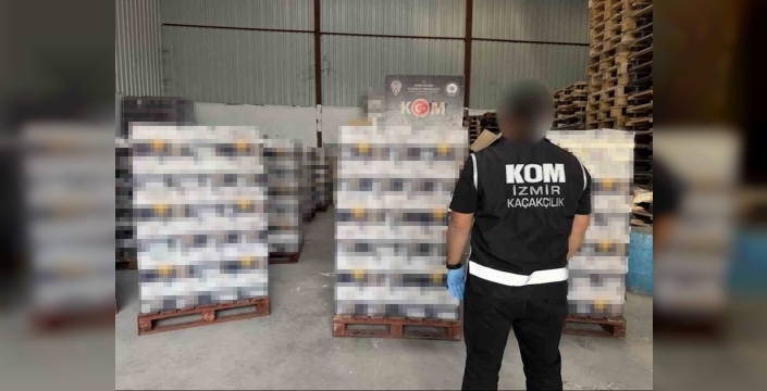 İzmir'de büyük çaplı kaçak içki operasyonu gerçekleşti