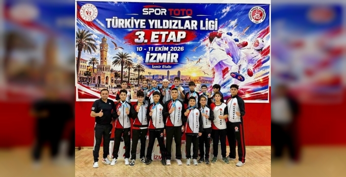 Karate liginde 43 madalya ile üçüncülük
