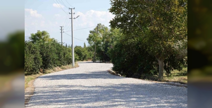 Köyceğiz'de 70 km yol yenileme devam ediyor