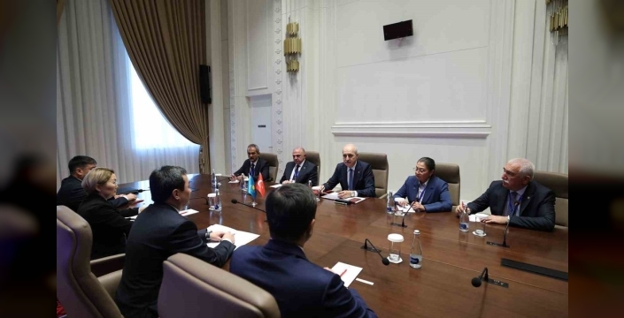 Kurtulmuş, Bişkek'te Kazak mevkidaşı ile görüştü