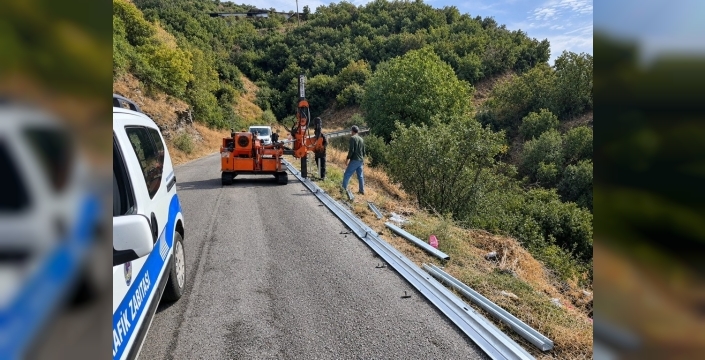 Manisa yollarına 33 bin metre oto korkuluk yapılıyor