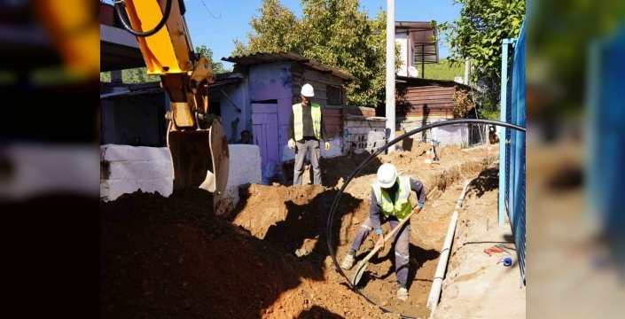 Milas'ta altyapı yenileme çalışmaları devam ediyor