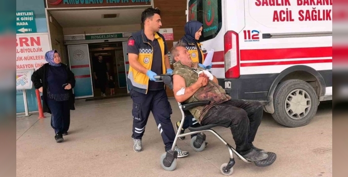 Motorlu testere kazasında bir kişi yaralandı