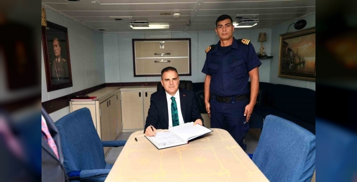 Muğla Valisi TCSG Umut Gemisi'ni denetledi