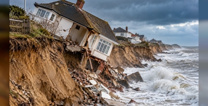 Norfolk'taki evler denizle buluşuyor