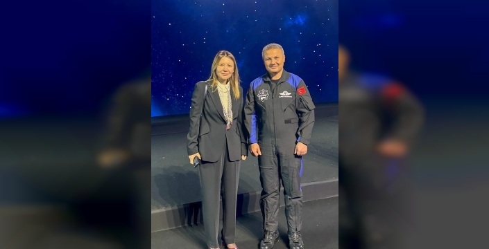 OMÜ Rektörü, astronotlarla uzay çalışmalarını görüştü