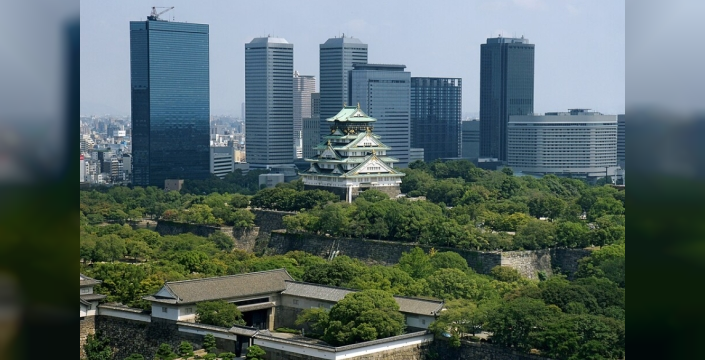 Osaka'da zeminin yeniden yükselmesi dikkat çekiyor