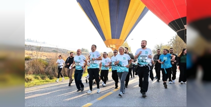 Pamukkale'de ikinci Lykos Yarı Maratonu rekor katılımla yapıldı