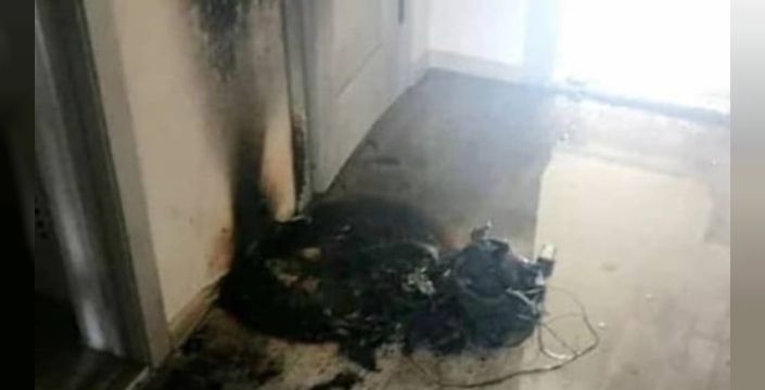 Robot süpürge şarjda alev aldı, ev kül olmaktan kurtuldu
