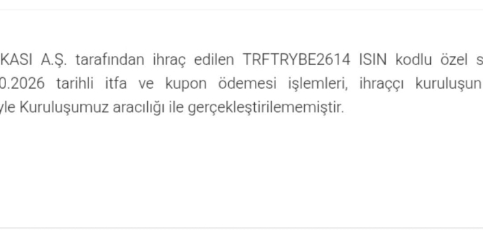 Tera Banka temerrüde düştü