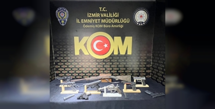 Tire'de depodan silahlar çıktı, bir kişi gözaltında