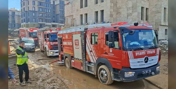 Tuzla'da işçi konteynerinde yangın çıktı